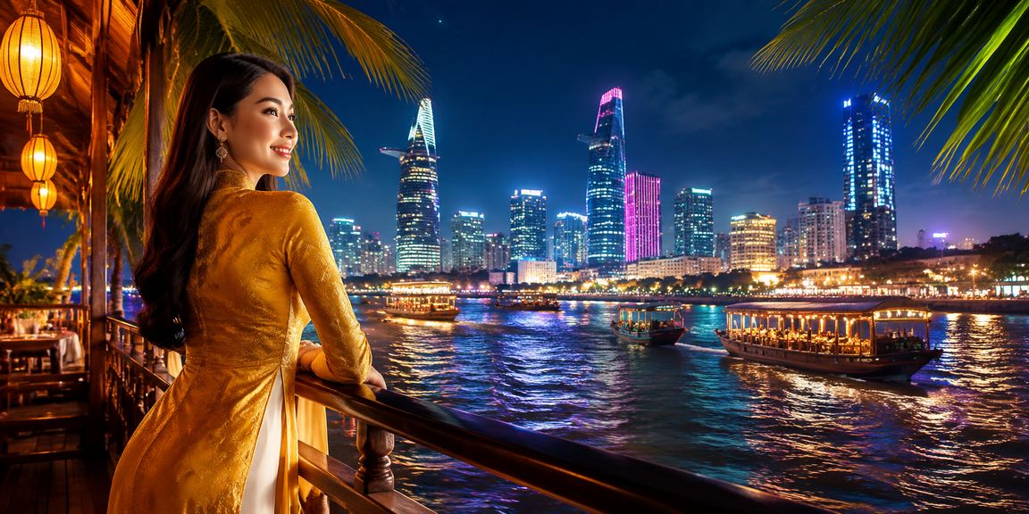 Người dùng miền Tây xem kèo thể thao trực tuyến trên 659 với trang phục áo dài